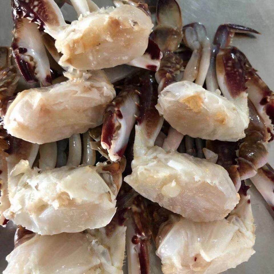 Boat Mountain Shuttle Crab Knife Cut Crab Block Crab Stock Fresh Live Sea Crab Frozen Cut Crab Crab Seafood Aquatic 3 kilos