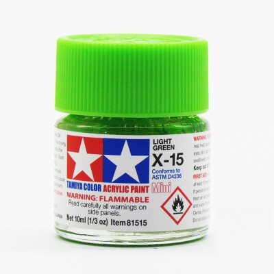 Tamiya Water-based paint 81515 X15 X-15 Bright light light green 10 ml