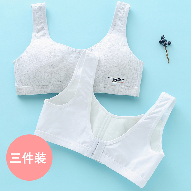 Teenage Girl Underwear Student Hair Development Vest Junior High School 12 High School Student 16 Year Old Great Boy No Steel Ring Coalless Bra Small Chest