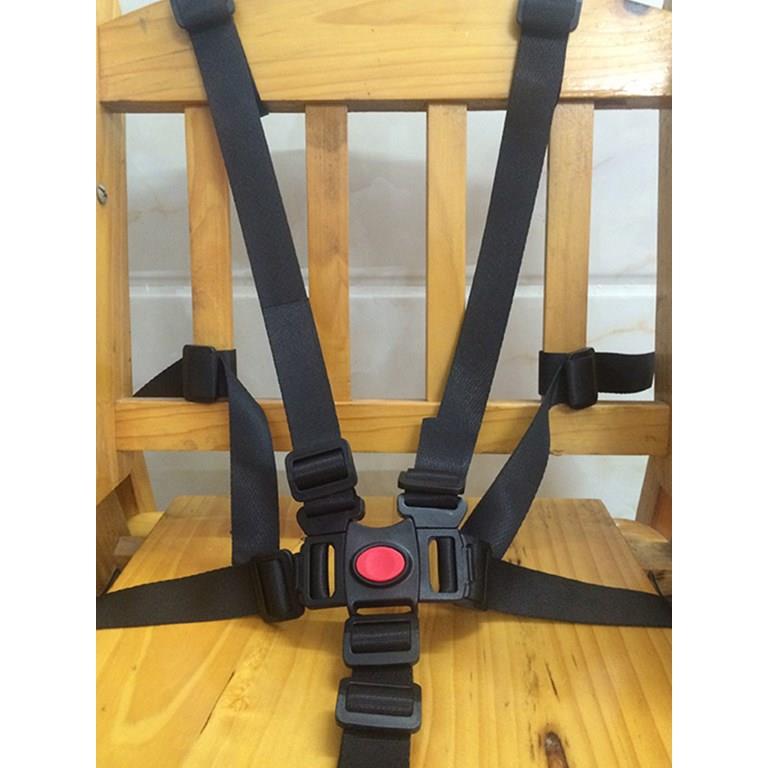 Five-point seat belt children's dining chair multi-functional safety button baby wheeler accessories tricycle