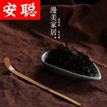  Ruyao tea Lotus porcelain tea Ceramic tea tea appreciation Tea shovel Tea appreciation Tea spoon Kung Fu tea set Tea art Tea ceremony Spare parts