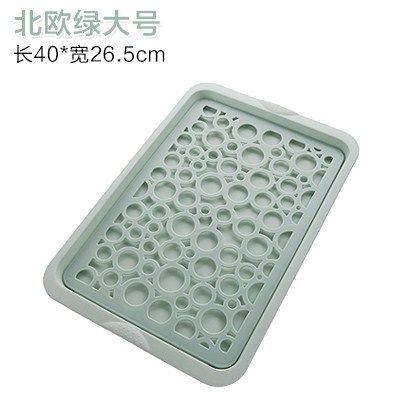Creative rectangle fruit plate glass tray was home sitting room tea table kitchen double - layer glass drop plastic tray