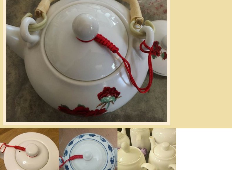 Rushed to percussive drill teapot cover lid ceramic accessories cold hot lid kettle lid joker style specifications