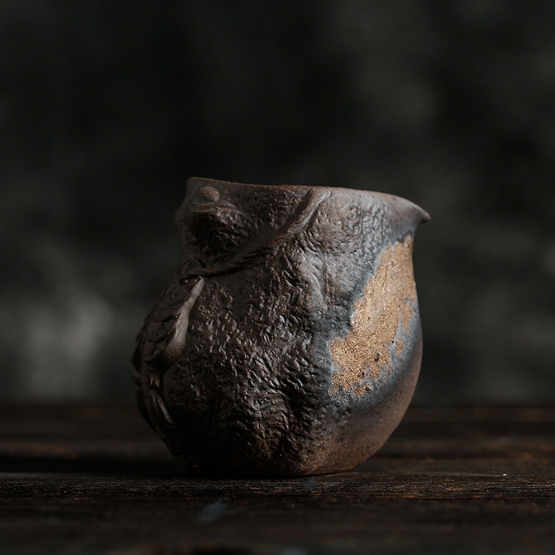 Golden Toad Rough Cup Purple Sand Old Mack Hand Tea Sea with a Gilded Iron Glaze Kung Fu Tea Segment Tea Segment