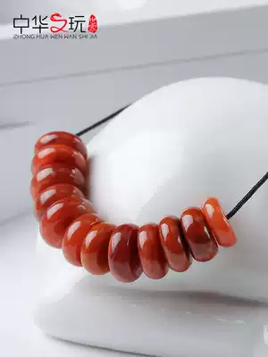 Natural Liangshan South Red Agate Spacer Gasket Straight Cut Hand Bead Diamond Star Moon Bodhi diy Accessories