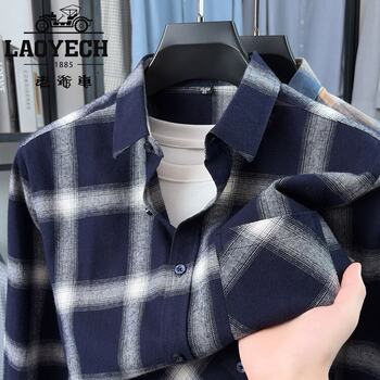 Classic car spring and autumn new style plaid men