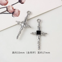 19#Черный бриллиант Кросс Серебро