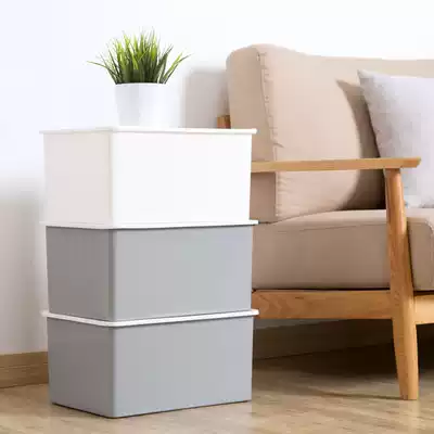 Plastic storage box children's toys clothes extra-large flap finishing box bed bottom storage box right angle storage box