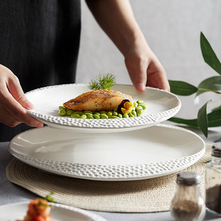 Nordic Style Plates for Home and Club Use, Western Food Plates, Molecular Cuisine Dishes, Commercial Kitchen Ceramic Plates