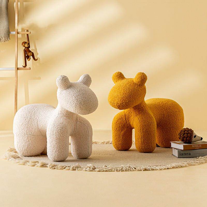 Living room sofa Boys Stool Cute Cartoon Personality Fashion Small Horse Chair Seat Stool Children Little Stool Children Cartoon