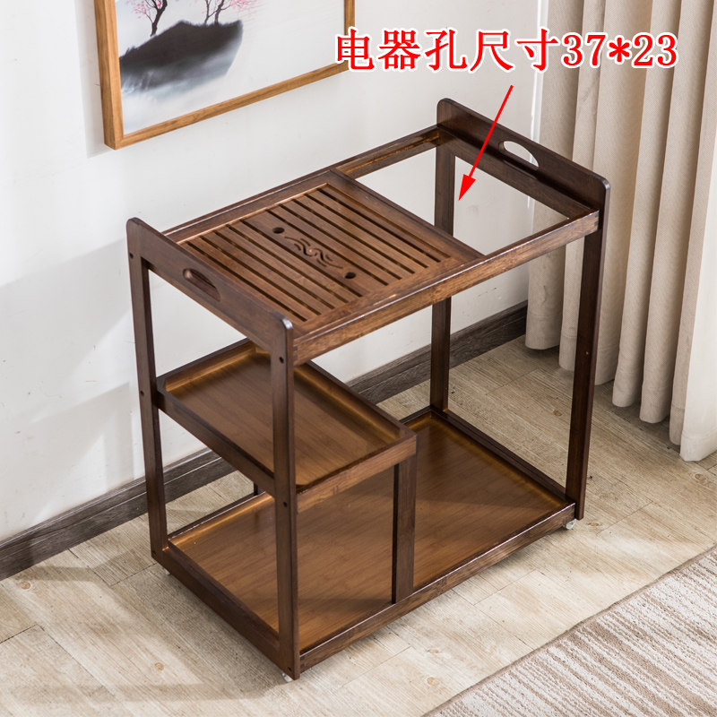 Embeddable electric appliance 37 * 23 mobile tea table Home small tea car Boiling Kettle Integrated Urkin Stone Tea Tray Small Tea Table