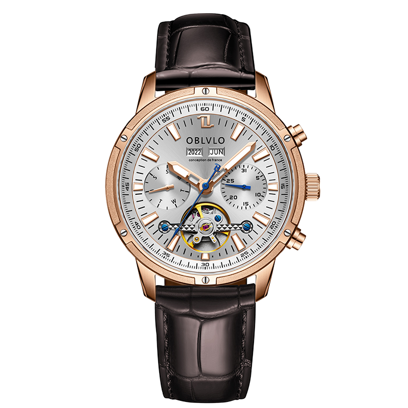 OBLVLO 奢? 316l 不??男士手表?尚陀??自?上?自?手表防水商?男士手表 SK-TOUR (SK-TOUR-YWY) 並行輸入品 OBLVLO 歐弗洛JM轉子系列-碳纖黑| 其他專櫃品牌錶| Yahoo購物中心