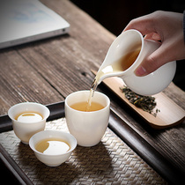 Dehui goat Jade white porcelain kung fu tea set Tea Cup Cup master Single Cup home simple tea bowl size