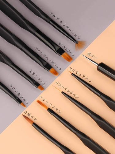 Профессиональная японская маникюрная кисть для маникюра, элитные ручки для рисования для создания линий, лайнер, для закрепления геля на ногтях, полный комплект