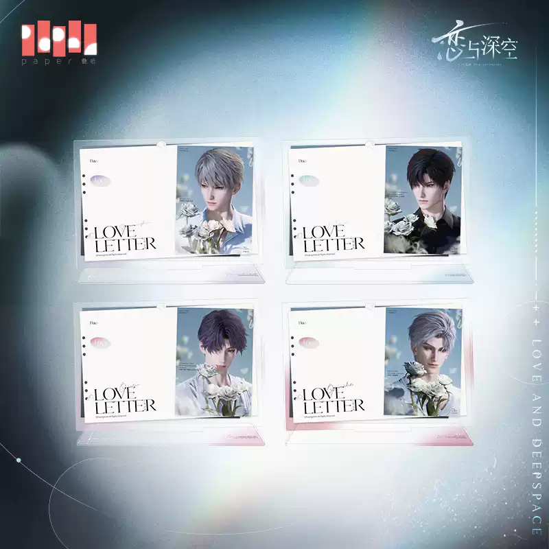 Love and Deepspace Official Message Card Acrylic Stand