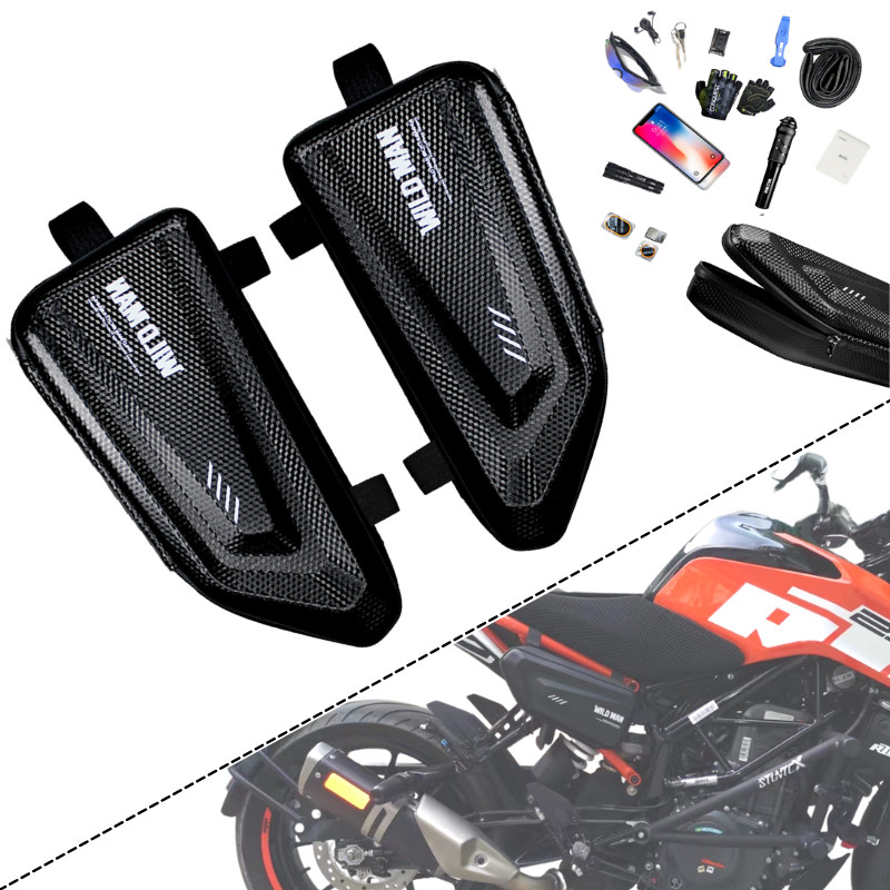 Locomotive Retrofit Hard Shell Triangle Bag of Ferris Waterproof Bag Insurance Rod Side Cladding Side Hanging Bag Retrofit Tool Bag Tailo