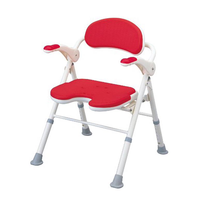 Japanese Anshou TU Folding Bath Chair Elderly Shower Chair Reinforced Non-slip Light Shower Bench Flush Chair
