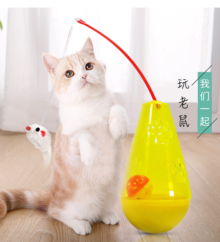 Pet toy cats are not a rat to make cat bar feather bells without a boom suit elastic line rope