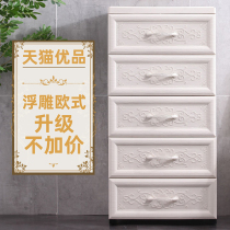European style large number drawer type storage cabinet Cabinet cabinet home locker baby wardrobe plastic chest cabinet