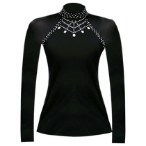 Huanya professional Latin dance practice clothes for women new diamond-encrusted dance clothes modern dance tops national standard dance body dance clothes