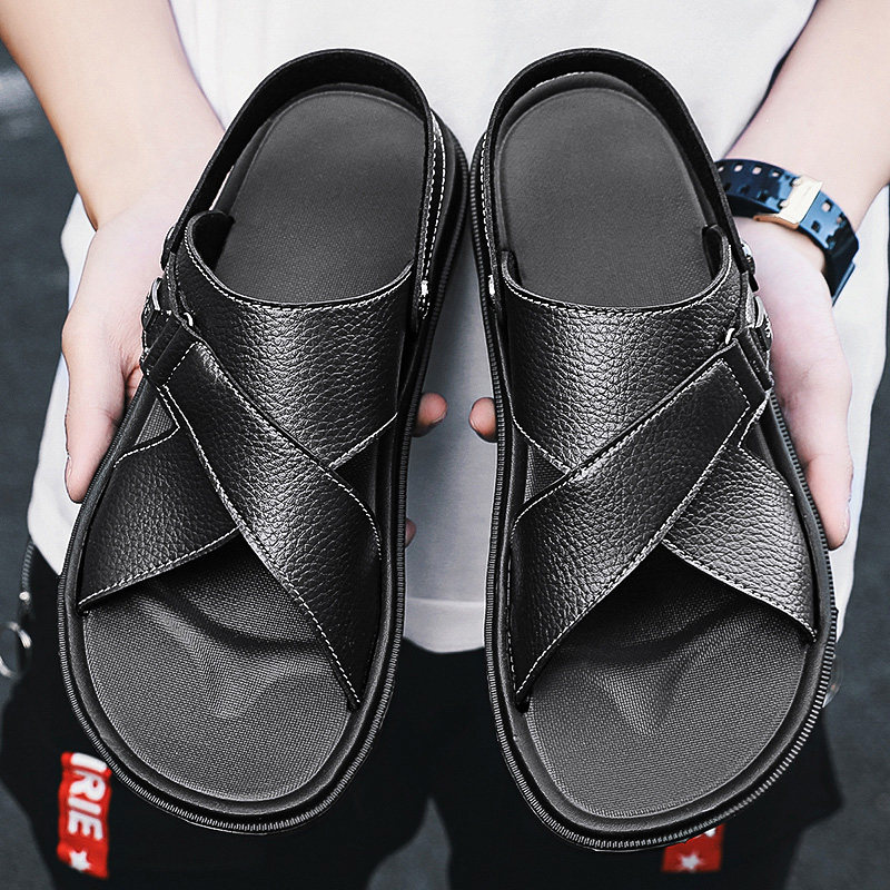 Sandals men's summer 2021 new beach shoes men's casual Korean version outdoor sandals and slippers casual shoes non-slip men's shoes