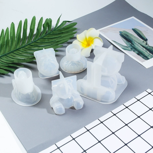 Трехмерная ночная детская силиконовая форма, «сделай сам», объемная геометрия, единорог