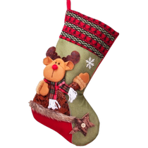 Christmas socks gift bag large Christmas decoration pendant Santa Claus socks candy bag kindergarten children