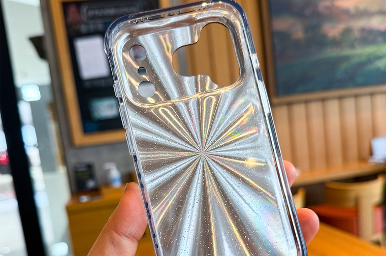 Rick and Morty Rainbow Transparent IMD iPhone Case