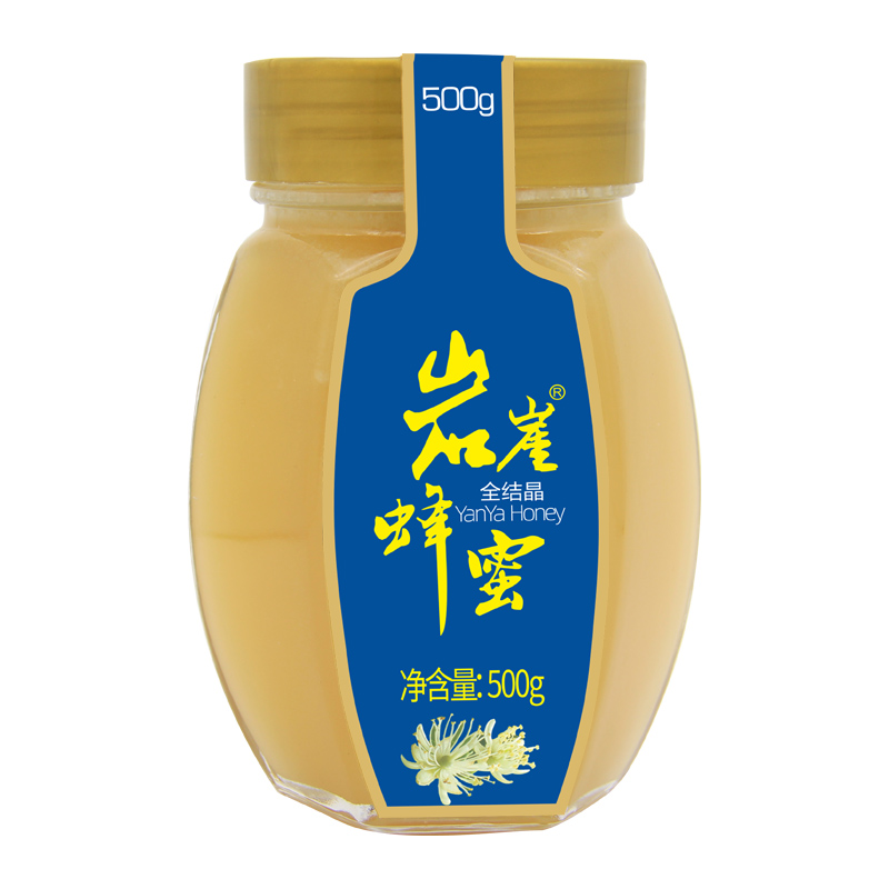 岩崖蜂蜜深山成熟百花蜜原蜜峰结晶蜜纯正农家天然野生土蜂蜜500g