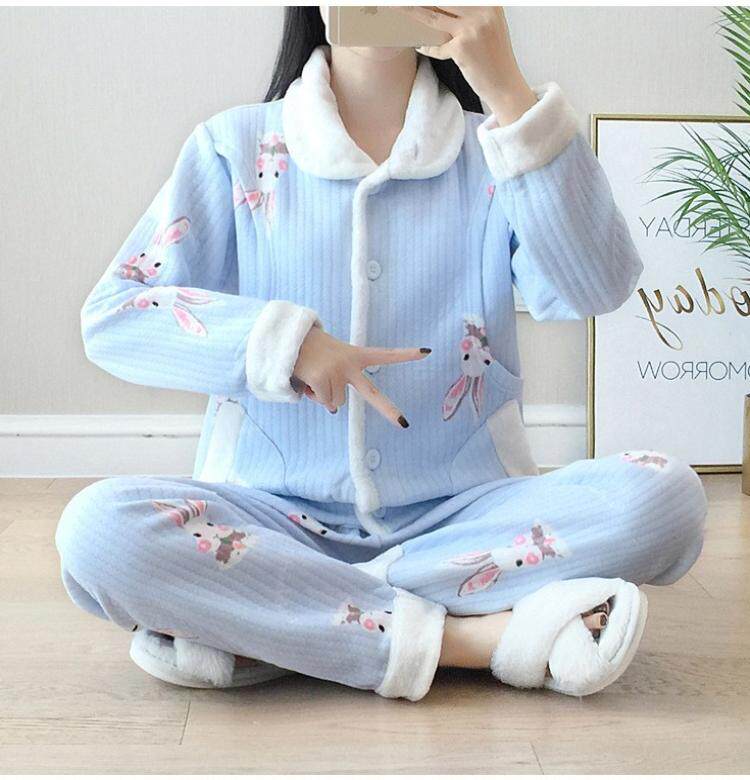 Monthly clothing Spring and Autumn postpartum cotton maternity pajamas Maternal nursing nursing nursing 3 5 to be delivered in April summer thin section 6