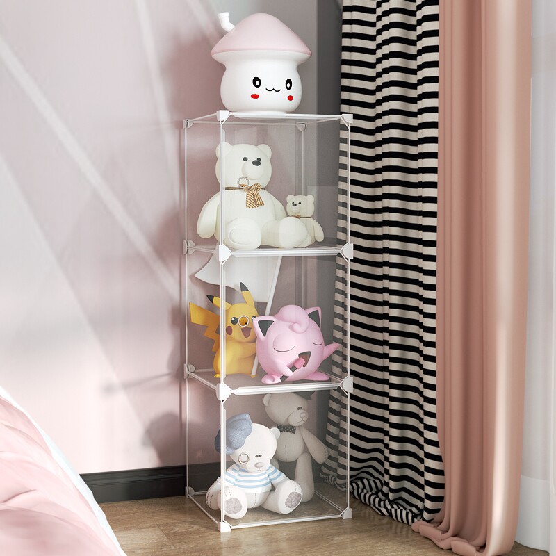 Cotton dolls contain plush toys in boxes for toys of toys for children's building blocks transparent collection cabinets