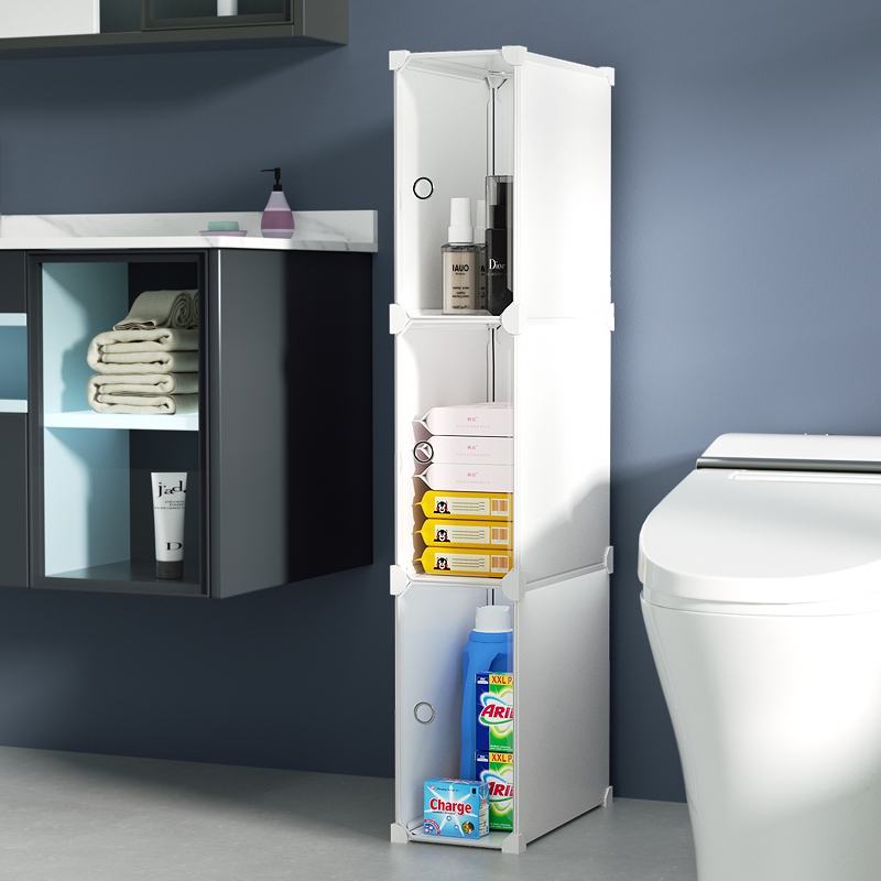 Toilet clamp plastic frame 18 cm 20cm narrow seam cabinet plastic locker landed in bathroom cabinet narrow side cabinet