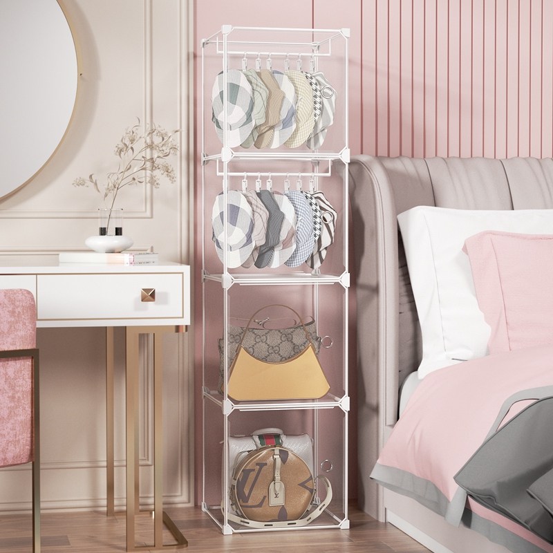 Cap containing Divine Instrumental Release of the hat Clip Hooks Rack Scarves to finish the Gods Box Dust-proof Package Bauer-Shelving Shelf