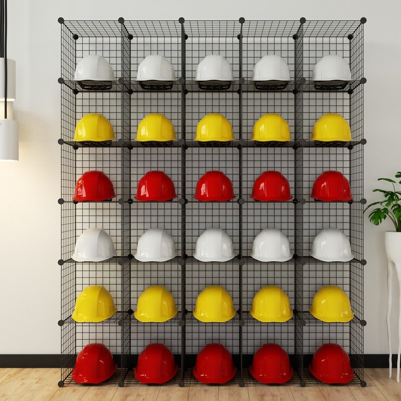 Motorcycle helmet shelves household hats with cap cap cap cabinet factory safety hat bracket wall shelf