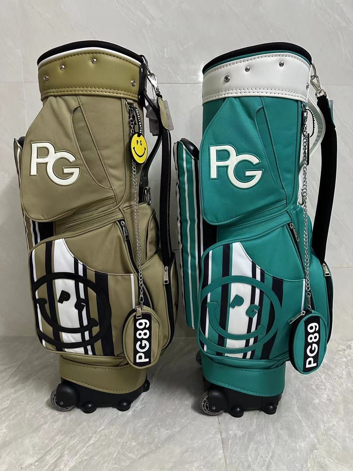 23 Spring new PEARLY GATES golf bag golf bag male and female club bag drawbar roller skating ball bag-Taobao