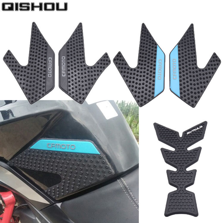 Suitable for spring breeze 400NK 650NK CF650TR modified fuel tank stickers knee anti-slip stickers side stickers fishbone stickers