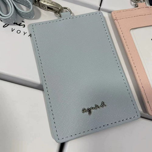 Кожаный картхолдер подходит для мужчин и женщин, бейджик, из натуральной кожи