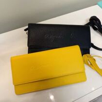 21 new ab foreign trade bag leather clamshell shoulder bag female Japanese and Korean cowhide long shoulder oblique cross wallet mobile phone bag