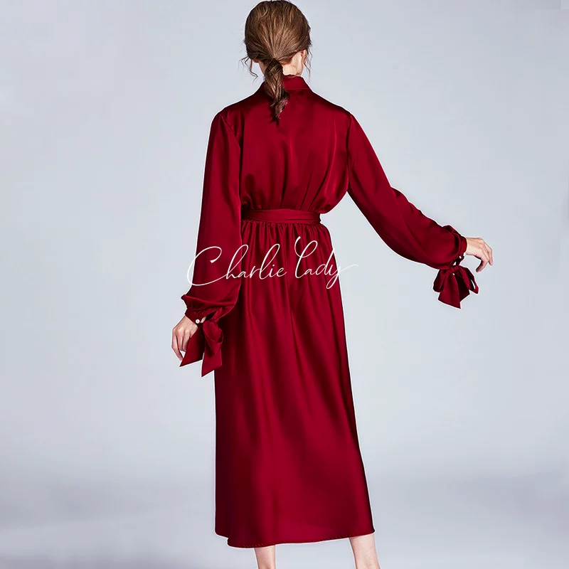Силиковый (Silk) халат для невесты, красная бусина ко Дню рождения, пижама, для подружек невесты