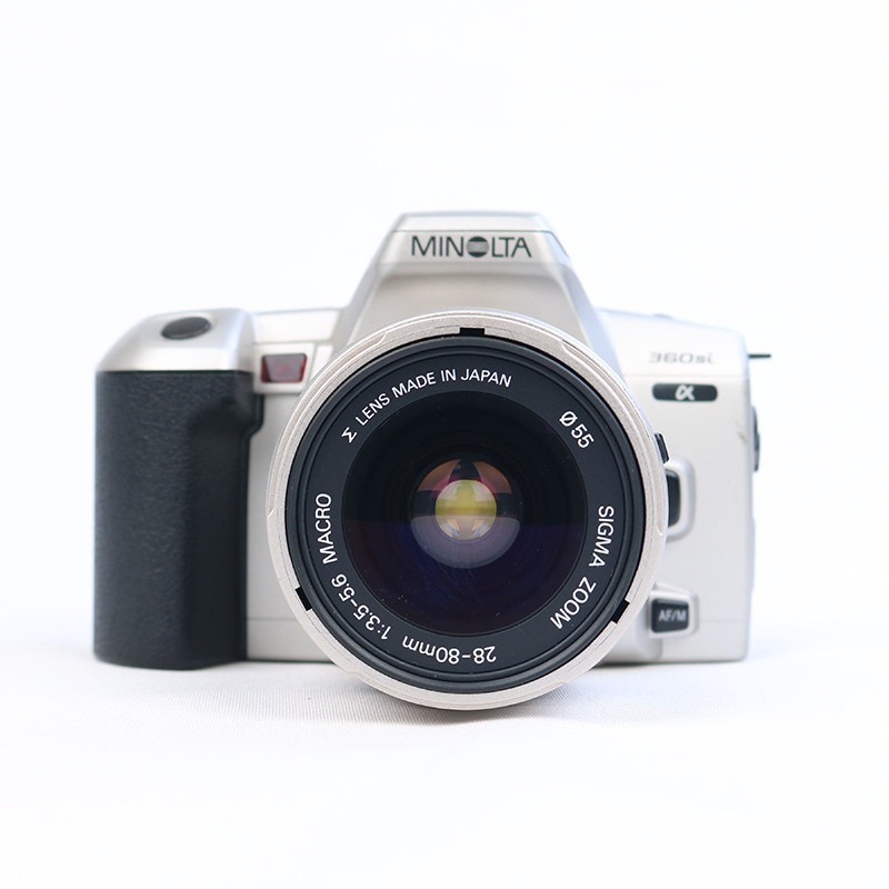 Minolta single reverse adhesive roll machine stock old camera 135 film machine with horse lens 28-80mm entry level