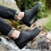 Ống thời trang mùa hè giày đánh cá overshoes giày đi mưa nam giày đi mưa thấp-top giày không thấm nước chống trượt nhà bếp làm việc giày cao su ngắn - Rainshoes