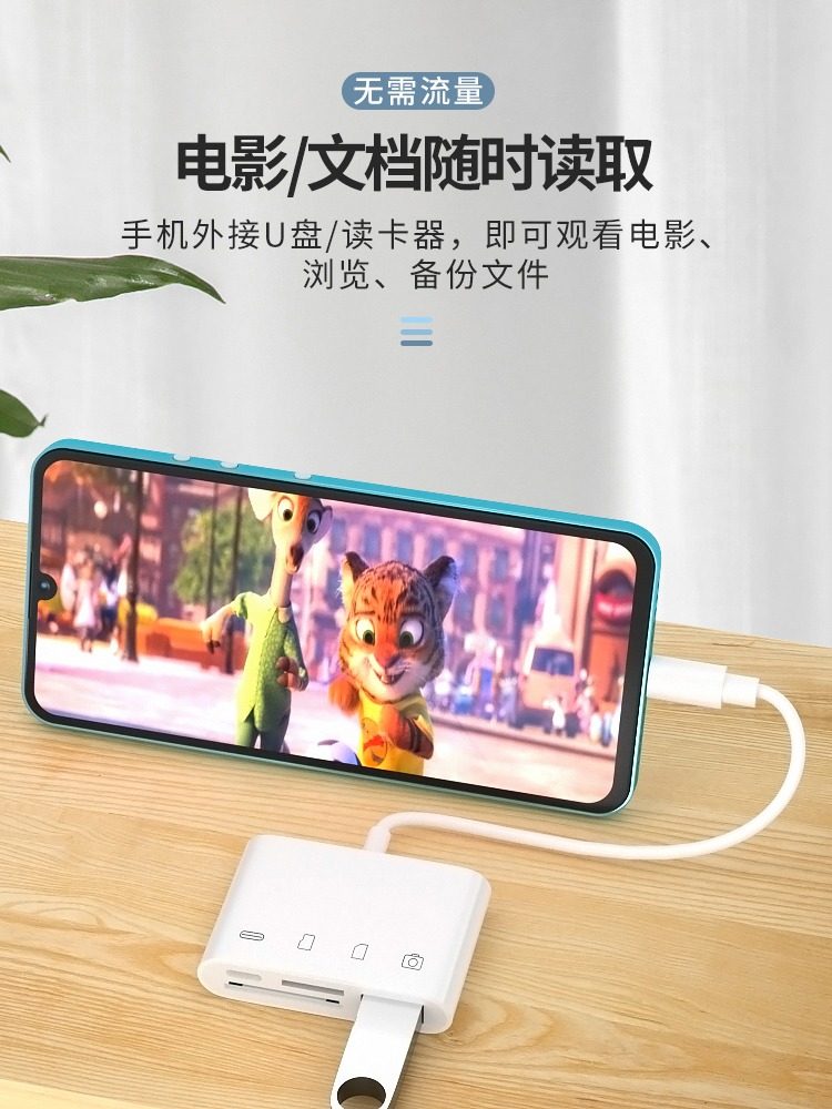 Camera Card Reader Sd Card Compatible with Apple, Huawei Phones, Sony, Canon, Nikon, Connects to Memory for Direct Transfer, Otg Transfer Cable, Sony Conversion Type-C Connector, iPhone Ports, Ccd All-In-One USB