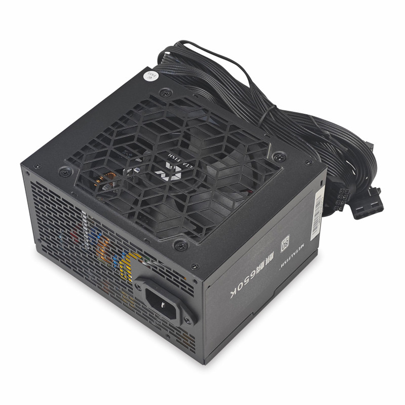 Yuchao Kirin 650K Computer Power Supply Desktop Computer Complete Unit Silent White Rated 500W Main Unit Power Supply 600W