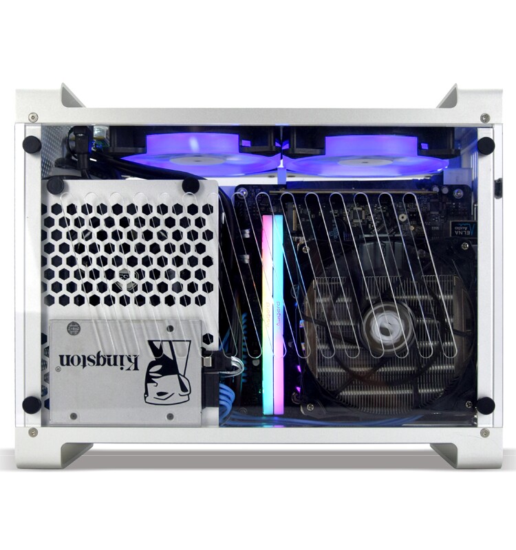 Fish nest @ cool fish G5 PLUS all-aluminum ITX chassis SFX power supply 3080 graphics card A4 side through mini Mini case