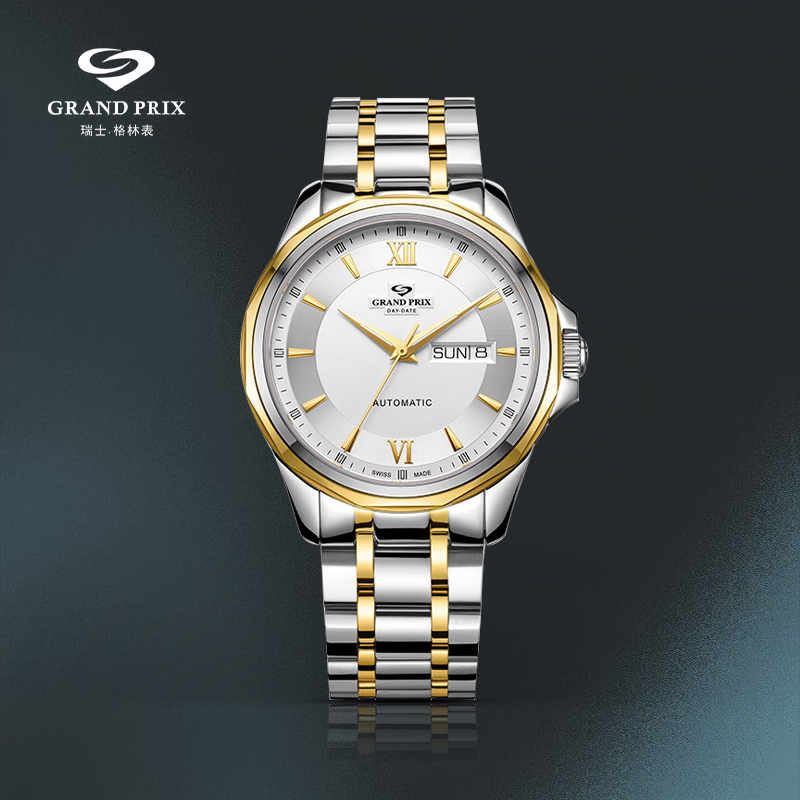 Swiss Imported Grandprix Green Watch Men's Trendy Fully Automatic Mechanical Watch Waterproof 99070