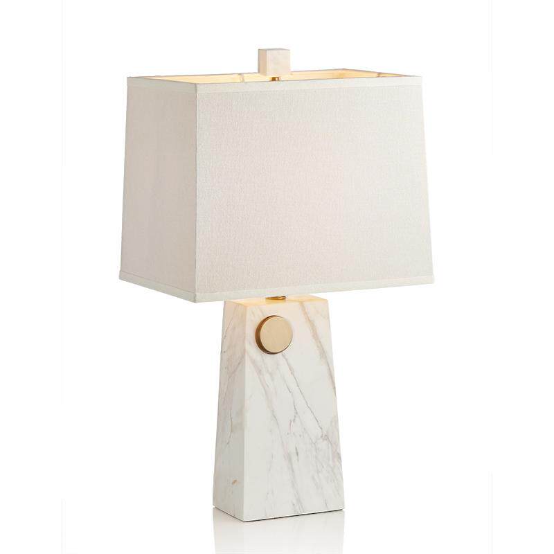 American Living Room Tea Lightly Luxury Lights Zen White Marble Simple Creative New Chinese Ancient Style Table Lights