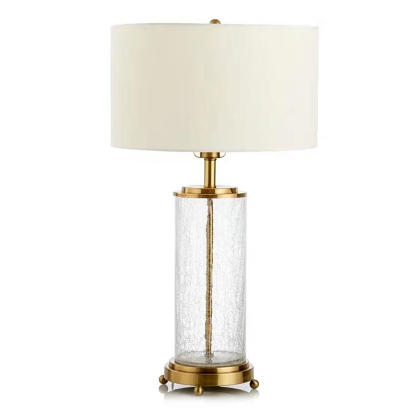 Rear Modern Brief Cracks Glass Bed Head Lamp Designer Prototype Room Living Room Creative Fashion Book House Soft Dress Table Lamp