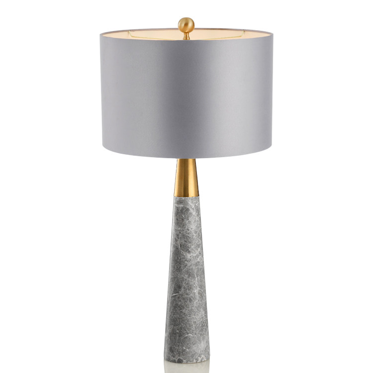 American Simple Gray Marble Table Light Luxury Software Designer Post-Modern Living Room Nordic Bedroom