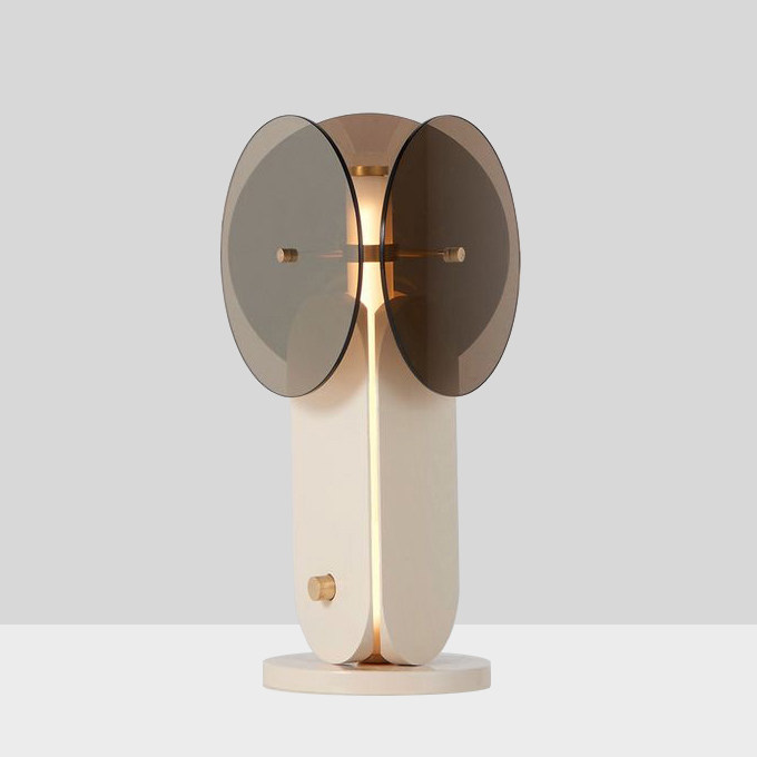 Light Rear Modern Creative Living Room Glass Table Lights Art Bedroom Bookroom Designer sample room Bed Headlights