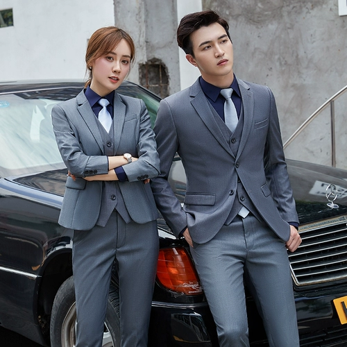 Комплект, пиджак классического кроя подходит для мужчин и женщин, костюм, комбинезон, 3 предмета